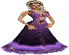 purple long dress