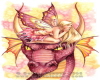 pink dragon & faerie