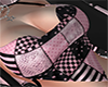 Patched halter top pink