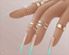 $ 2020 Ombre Nails+Rings