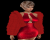 Red Layerable Fur