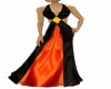 Black Orange Dress