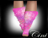 C* Pink Shimmer Socks