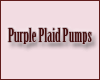 [P] Purple Plaid Pumps