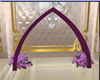 Wedding purple arch