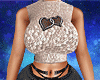 Busty Sequin Heart