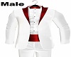 Tuxedo White Red Male