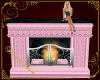 SE-Pink Marble Fireplace