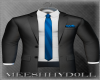 Suit Jacket Blue Tie