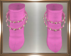  Pink Buckle Boots