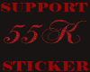 55K SUPPORT STICKER
