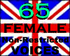 %) 65 Female Brit Voices