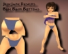 {JJ} Blue Bikini Bottoms