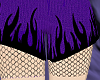flame shorts w fishnet