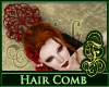 Flamenco Hair Comb Red