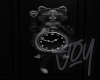 [J] BW Anim Kitty Clock