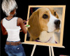 Beagle on Canvas