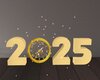 2025  New Year Clock