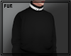 FUR// Black Sweater
