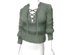 grey V sweater