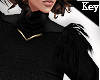(Key)Fur gold chain neck