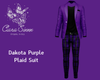 Dakota Purple Plaid Suit