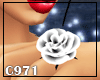 [C971] Flower white Ring