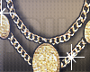 T; Gold Versace Chain..