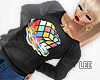 ! Melting Cube Crewneck