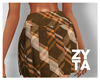 ZYTA Brown Plaid Skirt