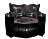 Black Rose Leather Chair