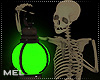 Mel*Skull Lamp Green