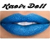 Kaoir Doll Blue lipstick