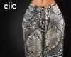 E. F Baggy Camo Jeans