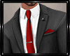 *MM* Full black suit/red