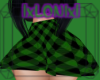 [L] Green Flannel Skirt