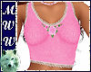 Pink Lace-edged Tank