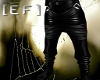 [EF] Black leather pant