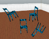 Chair Poses Blue