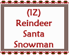 Reindeer Santa Snowman