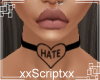 SCR.Hate Love Choker Tat