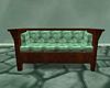 Green & Wood Couch