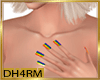 Rainbow pride nails