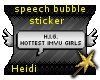 H.I.G. Speech Bubble