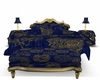 Royal Blue and Gold Bed