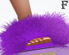 Fur Slides Purple Purple