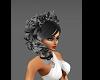 Black/Gray Rasine Hair
