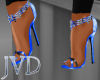 JVD Blue Spike Heels