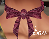 Skull/Bow Choker-Red