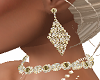 Gold Diamond Collar Set